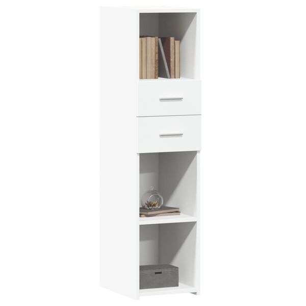 vidaXL Highboard White Engineered Wood Tall and slim Highboard