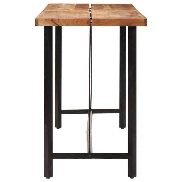vidaXL Bar Table Natural wood Solid Acacia wood Large Durable