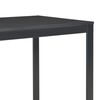 vidaXL Computer Desk Black Engineered wood and powder-coated metal