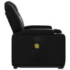 vidaXL Stand Up Massage Recliner Chair Black Faux leather, metal, plywood