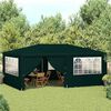 vidaXL Party Tent Green Polyethylene 13x20 ft Durable Party Tent