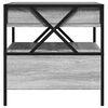 vidaXL Coffee Table Grey Sonoma Engineered wood, Glass, Metal