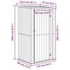vidaXL Garden Shed Anthracite Galvanized steel 46.7x38.2x82.5 in