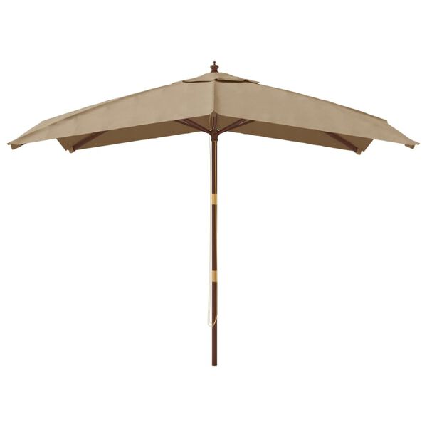 vidaXL Garden Parasol Taupe Polyester fabric Large