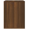vidaXL Wall-mounted Bedside Cabinet Brown oak Engineered wood