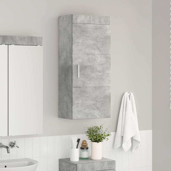 vidaXL Bathroom Wall Cabinet TULUM Concrete Grey Engineered Wood