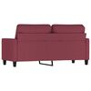 vidaXL 2-seater Sofa Wine Red Fabric (100% polyester), metal, textilene