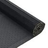 vidaXL Rug Black Bamboo, Polypropylene 27.6 x 196.9 in
