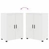 vidaXL Bathroom Furniture Set with Drawer 4 pcs White Engineered wood