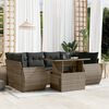 vidaXL Garden Sofa Set Grey