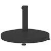 vidaXL Parasol Base Black 18.90 x 18.90 x 12.60 in