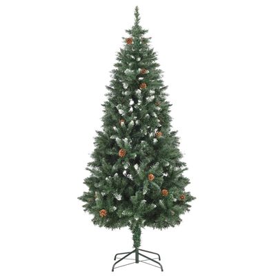 vidaXL Artificial Christmas Tree with LEDs&Ball Set Pine Cones 70.9"
