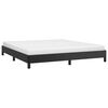 vidaXL Bed Frame Black Faux leather, plywood, engineered wood Double