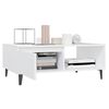 vidaXL Coffee Table White 35.4"x23.6"x13.8" Engineered Wood