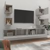 vidaXL TV Cabinet Set Set of 6 Concrete grey Engineered wood Standard