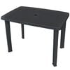 vidaXL Outdoor Table Anthracite Plastic Standard Lightweight