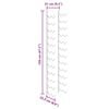vidaXL Wall-mounted Wine Rack for 24 Bottles Black Iron
