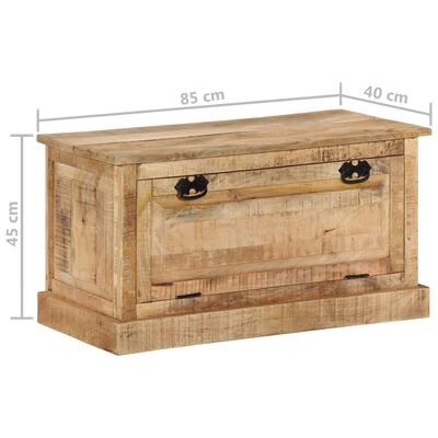 vidaXL Shoe Storage Bench 33.5"x15.7"x17.7" Solid Mango Wood