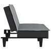 vidaXL Sofa Bed Light grey Fabric, plywood, faux leather, foam