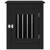 vidaXL Dog Crate Furniture Black Engineered wood and steel