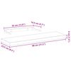 vidaXL Floating Shelf Set of 2 Oak Engineered wood with oak veneer, metal