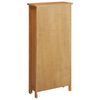 vidaXL Storage Cabinet Light Oak Solid Oak Wood, MDF Veneer Medium