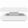 vidaXL Coffee Table White Engineered wood Medium Rotatable