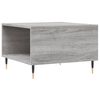 vidaXL Coffee Table Grey Sonoma Engineered wood, metal Compact