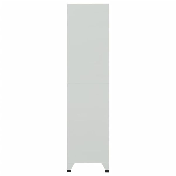vidaXL Locker Cabinet Grey High-quality steel Large Locker Cabinet