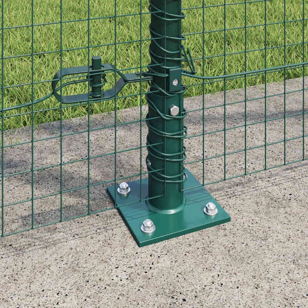 vidaXL Fence Post Green 32.81 x 5.25 ft (0.98 x 0.98 in mesh)