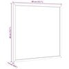 vidaXL Magnetic Whiteboard with Solid Pine Wood Frame 15.7x15.7"
