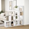 vidaXL Room Divider Bookcase White Engineered wood Medium