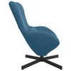 vidaXL Egg Chair Blue 24.80 x 28.74 x 35.43 in Velvet