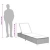 vidaXL Sun Lounger with Cushions Beige 55x200x25,5cm Poly Rattan