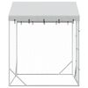 vidaXL Outdoor Dog Kennel Silver Galvanized steel, Polyethylene