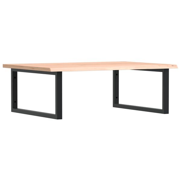 vidaXL Basin Shelf Wall Mounted Steel and Solid Wood Oak