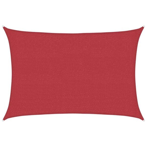 vidaXL Sunshade Sail 1.75 oz/ft² Red 11.5x14.8' HDPE