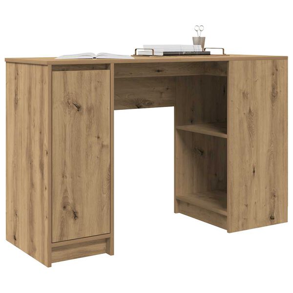 vidaXL Desk Artisan oak Engineered wood Medium Desk Rectangular