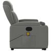 vidaXL Stand up Massage Recliner Chair Dark Gray Fabric