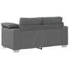 vidaXL Sofa Dark Grey 62.99 x 30.31 x 32.28 in Fabric