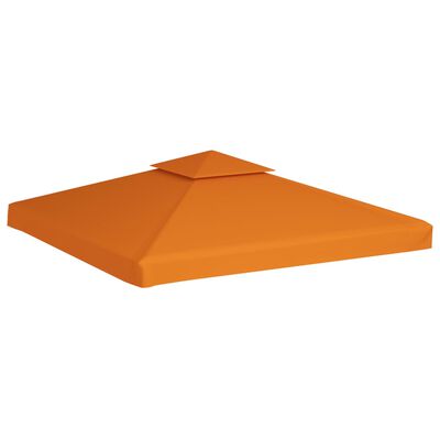vidaXL Gazebo Cover Canopy Replacement 9.14 oz/yd² Orange 10'x10'