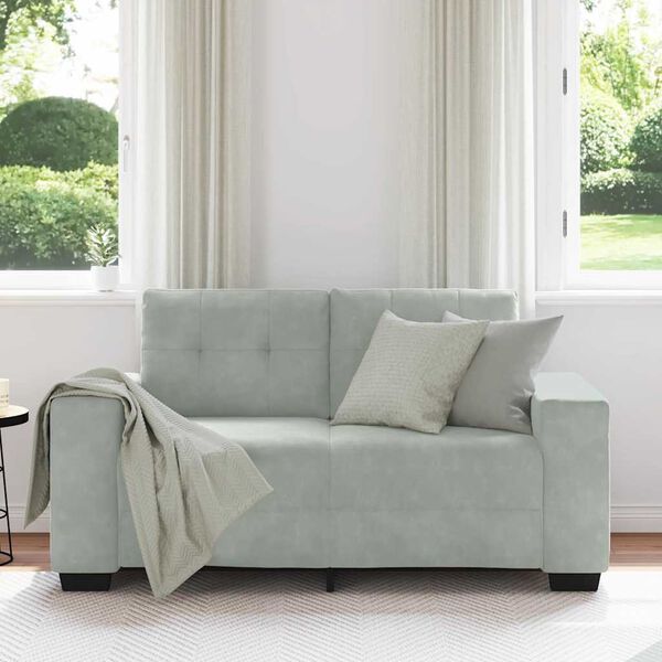 vidaXL Loveseat Sofa Light Gray