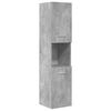 vidaXL Bathroom Furniture Set Concrete grey Engineered wood, ceramic, glass