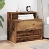 vidaXL Bedside Cabinet Old wood Engineered wood 20.1 x 12.2 x 18.5 in
