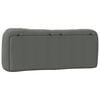 vidaXL Headboard Cushion Dark Grey Fabric (100% polyester) Full Size