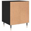 vidaXL Bedside Cabinet Set of 2 Black Engineered wood Standard