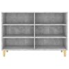 vidaXL Sideboard Concrete Grey Engineered wood, Solid eucalyptus wood