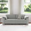 vidaXL Sofa Cloud Grey 86.22 x 30.31 x 32.28 in Fabric
