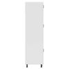 vidaXL Kitchen Cupboard High gloss white Engineered wood Tall