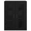 vidaXL Wall Mounted Cabinets 2 pcs Black oak 27.36 x 13.39 x 35.43 in